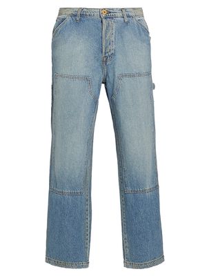 Men's Carpenter Relaxed-Fit Jeans - Eli Wash - Size 28 - Eli Wash - Size 28