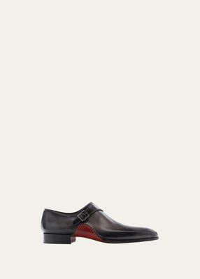 Men's Carrera Single-Monk Leather Shoes