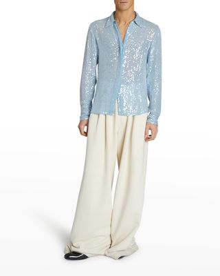 Men's Carvie Sequin Dress Shirt