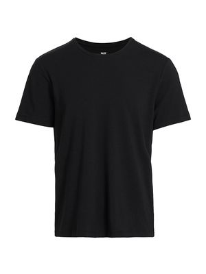 Men's Cash Crewneck T-Shirt - Black - Size Medium - Black - Size Medium