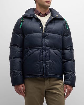 Men's Cashball Nylon-Cashmere Puffer Jacket