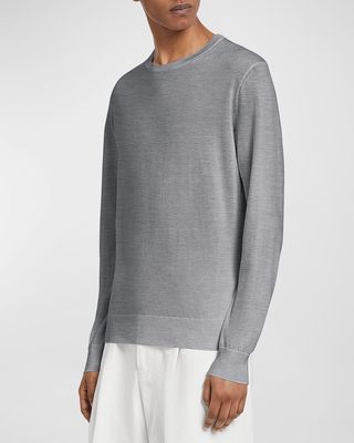 Men's Casheta Cashmere-Silk Crewneck Sweater