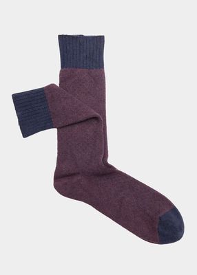 Men's Cashmere-Blend Mid-Calf Socks