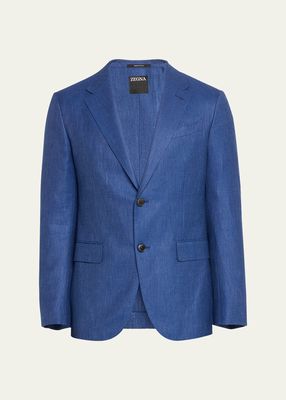 Men's Cashmere-Blend Twill Sport Coat