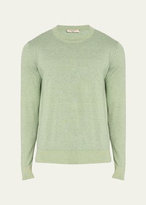 Men's Cashmere Cotton Crewneck Sweater