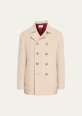 Men's Cashmere Double-Breasted Overcoat