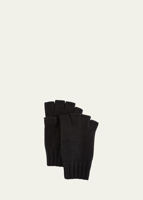 Men's Cashmere Fingerless Gloves