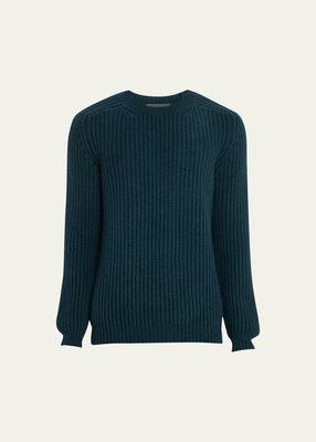 Men's Cashmere-Knit Crewneck Sweater