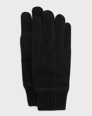 Men's Cashmere Knit Smartphone-Touch Gloves