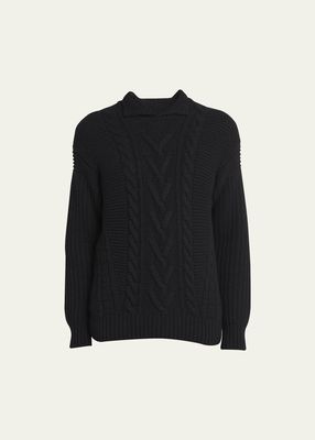 Men's Cashmere-Knit Turtleneck Sweater