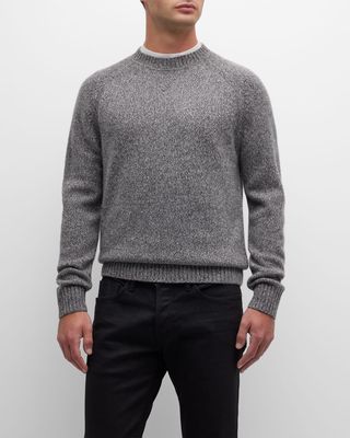 Men's Cashmere Melange Crewneck Sweater