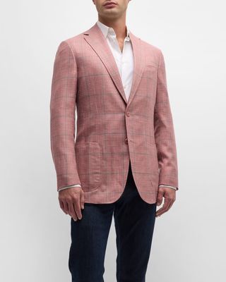 Men's Cashmere Plaid Jacket