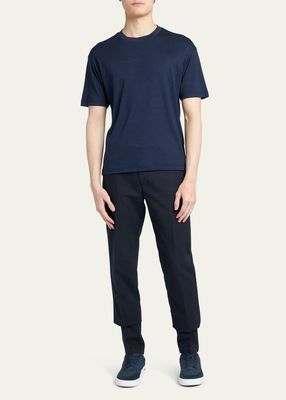 Men's Cashmere-Silk Crewneck T-Shirt