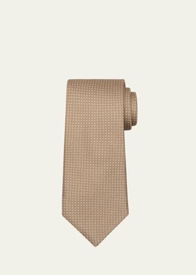 Men's Cashmere-Silk Pindot Tie
