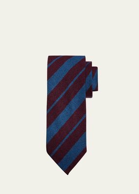 Men's Cashmere Stripe Tie