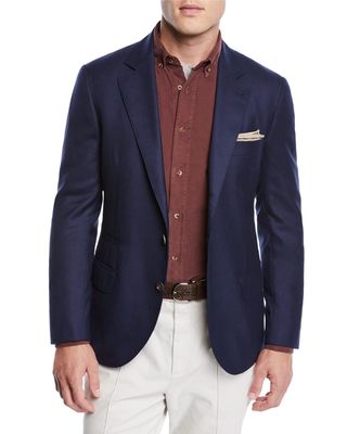 Men's Cashmere Two-Button Jacket