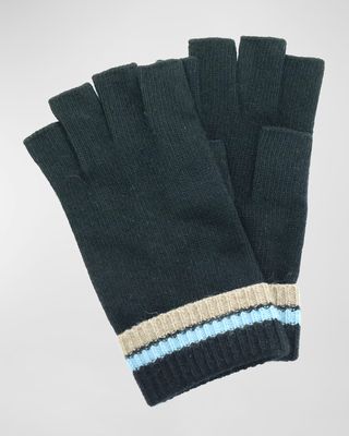 Men's Cashmere-Wool Fingerless Gloves