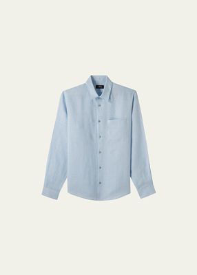 Men's Cassel Linen Button-Down Shirt