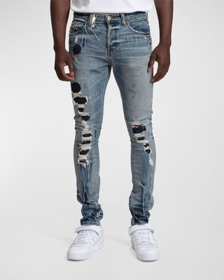 Men's Cayenne Tinted Repair Jeans - Noir Collection