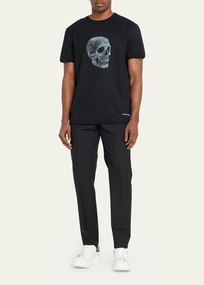 Men's Celestial Skull Print T-Shirt