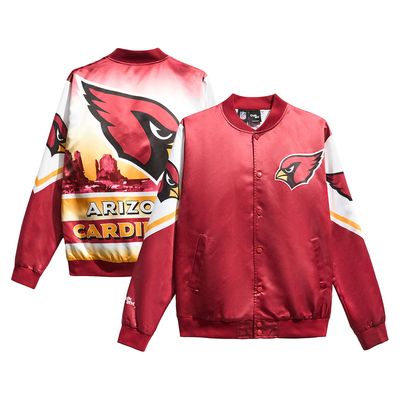 Men's Chalk Line Cardinal Arizona Cardinals Fanimation Satin Full-Snap Jacket