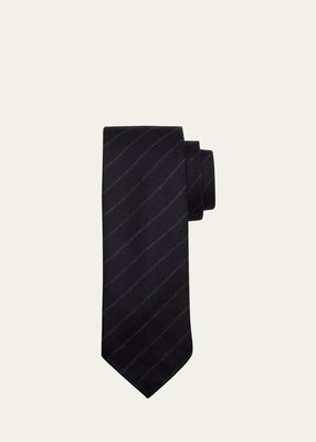 Men's Chalk Stripe Silk Tie
