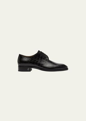 Men's Chambeliss Red Sole Leather Derby Shoes