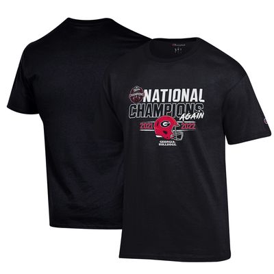 Men's Champion Black Georgia Bulldogs Back-To-Back College Football Playoff National Champions T-Shirt