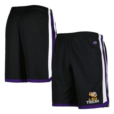Men's Champion Black LSU Tigers Basketball Shorts