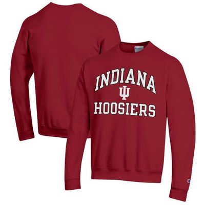 Men's Champion Crimson Indiana Hoosiers High Motor Pullover Sweatshirt