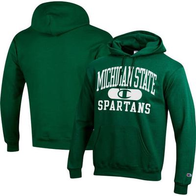 Men's Champion Green Michigan State Spartans Arch Pill Pullover Hoodie