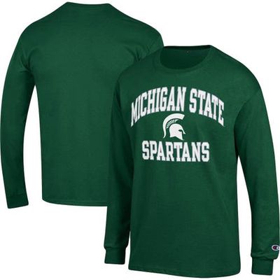 Men's Champion Green Michigan State Spartans High Motor Long Sleeve T-Shirt