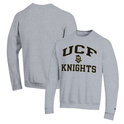Men's Champion Heather Gray UCF Knights High Motor Pullover Sweatshirt