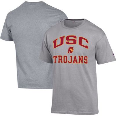 Men's Champion Heather Gray USC Trojans High Motor T-Shirt