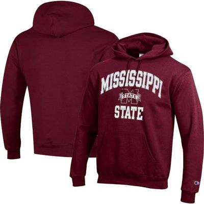 Men's Champion Maroon Mississippi State Bulldogs High Motor Pullover Hoodie