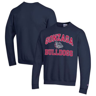 Men's Champion Navy Gonzaga Bulldogs High Motor Pullover Sweatshirt