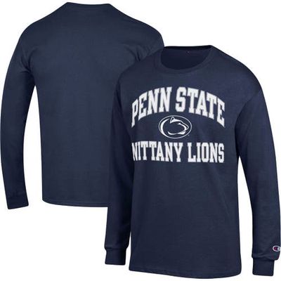Men's Champion Navy Penn State Nittany Lions High Motor Long Sleeve T-Shirt