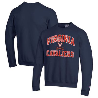 Men's Champion Navy Virginia Cavaliers High Motor Pullover Sweatshirt
