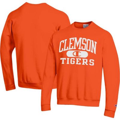 Men's Champion Orange Clemson Tigers Arch Pill Sweatshirt