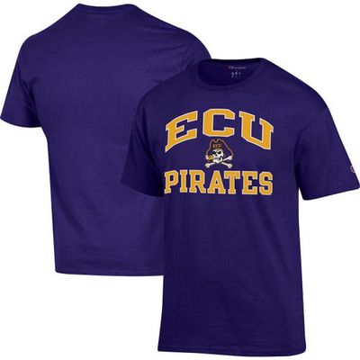 Men's Champion Purple ECU Pirates High Motor T-Shirt