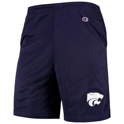 Men's Champion Purple Kansas State Wildcats College Mesh Shorts