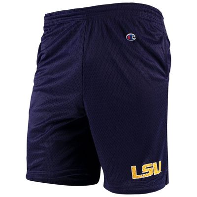 Men's Champion Purple LSU Tigers College Mesh Shorts