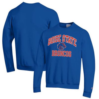 Men's Champion Royal Boise State Broncos High Motor Pullover Sweatshirt