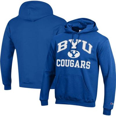 Men's Champion Royal BYU Cougars High Motor Pullover Hoodie