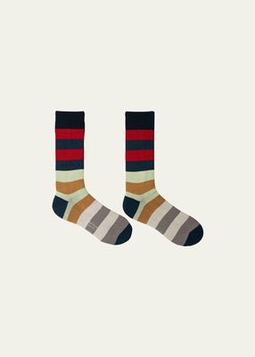 Men's Charlie Stripe Crew Socks