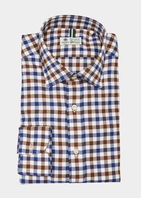 Men's Check Flannel Dress Shirt