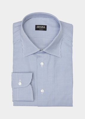 Men's Check-Print Trofeo&trade; Cotton Dress Shirt