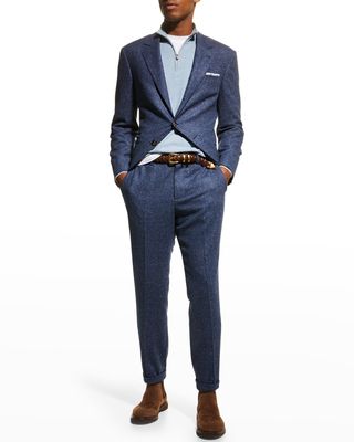 Men's Check Two-Piece Suit