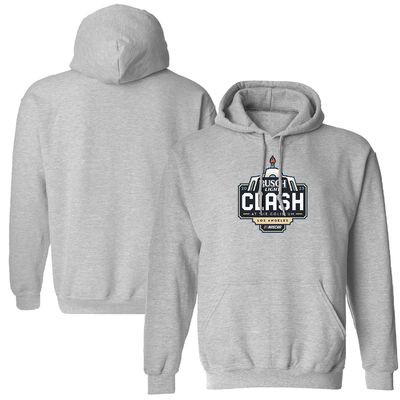 Men's Checkered Flag Heather Gray 2023 Busch Light Class at the Coliseum Pullover Hoodie