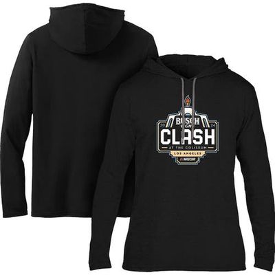 Men's Checkered Flag Sports Black 2024 Clash at the Coliseum Pullover Hoodie